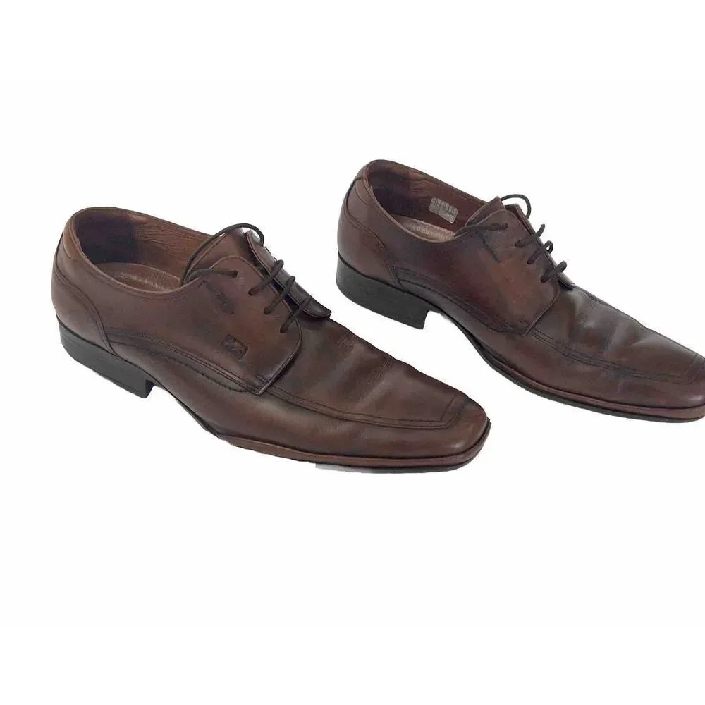 Fluchos Mens Dress Shoes Oxfords Brown Size 43‎ 10.5 US